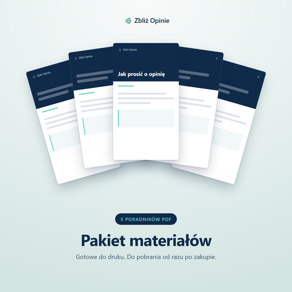 Pakiet materiałów – jak zdobywać opinie Google (5 poradników PDF)